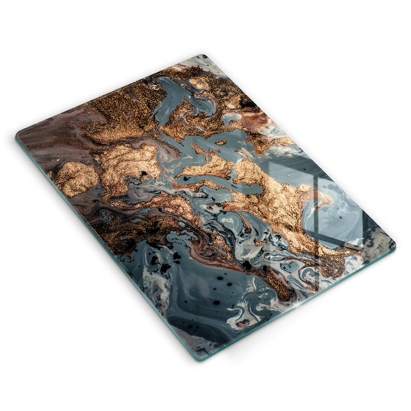 Worktop saver Decorative rock with gold