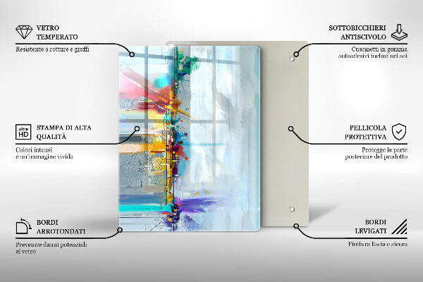 Worktop saver Decorative rock with gold