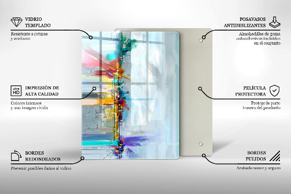 Worktop saver Decorative rock with gold