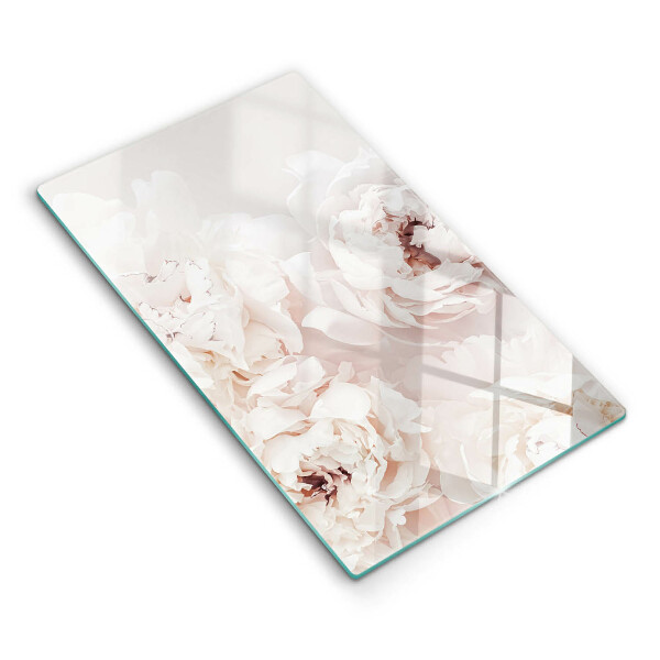 Cutting board Pastel peonies