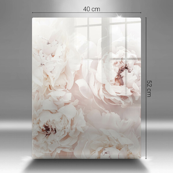 Cutting board Pastel peonies