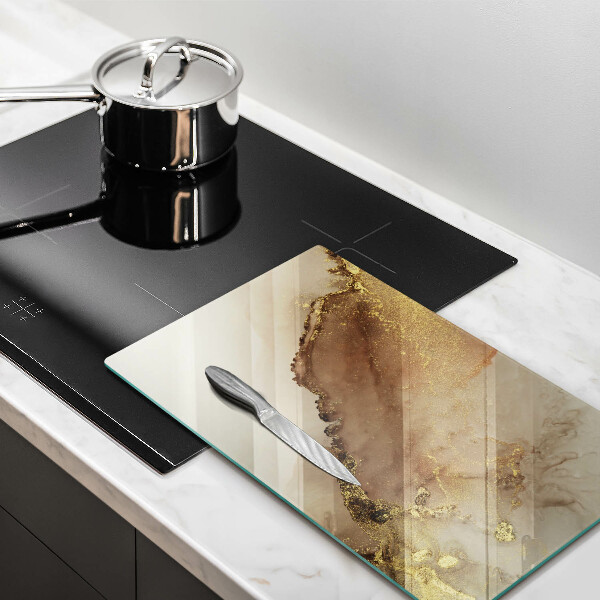 Cutting board Abstraction gold