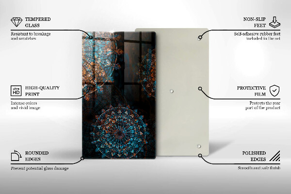 Cutting board Boho Vintage Circles