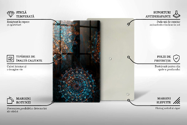 Cutting board Boho Vintage Circles