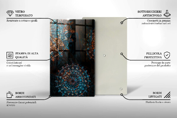 Cutting board Boho Vintage Circles