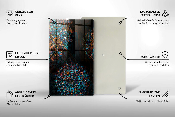 Cutting board Boho Vintage Circles