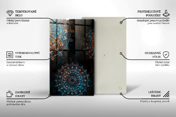 Cutting board Boho Vintage Circles