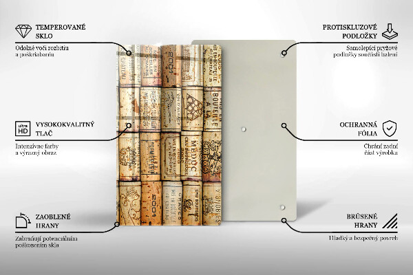 Cutting board Old wine corks