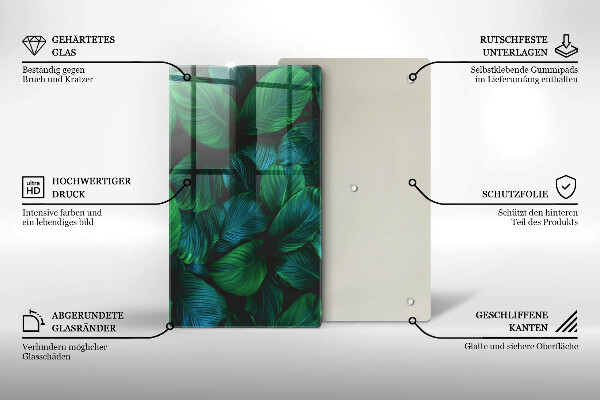 Cutting board Jungle leaves