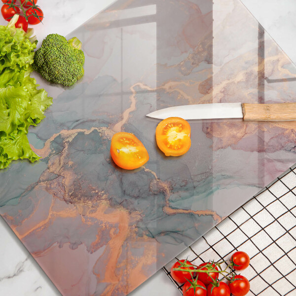 Cutting board Marble with gold