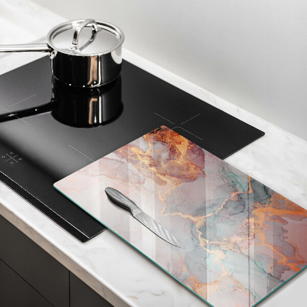 Cutting board Marble with gold