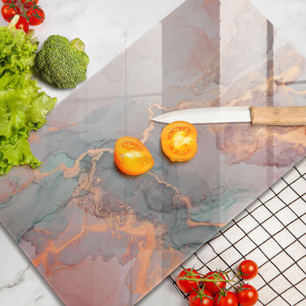 Cutting board Marble with gold