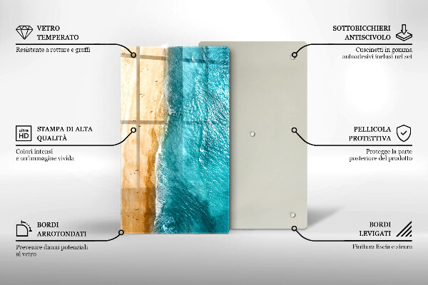 Cutting board Bank of the beach and the sea