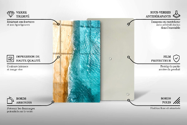 Cutting board Bank of the beach and the sea