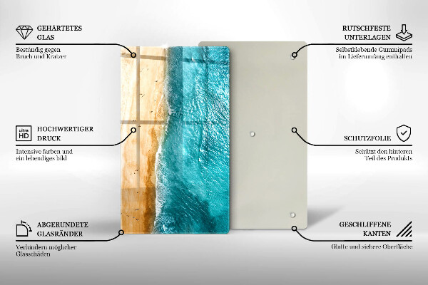 Cutting board Bank of the beach and the sea