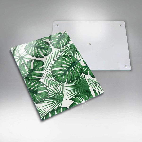 Cutting board Monstera leaves