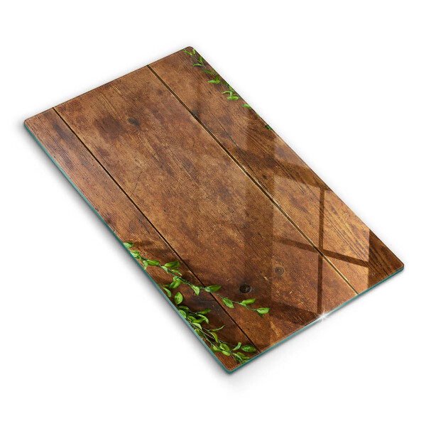 Cutting board Wooden boards and leaves