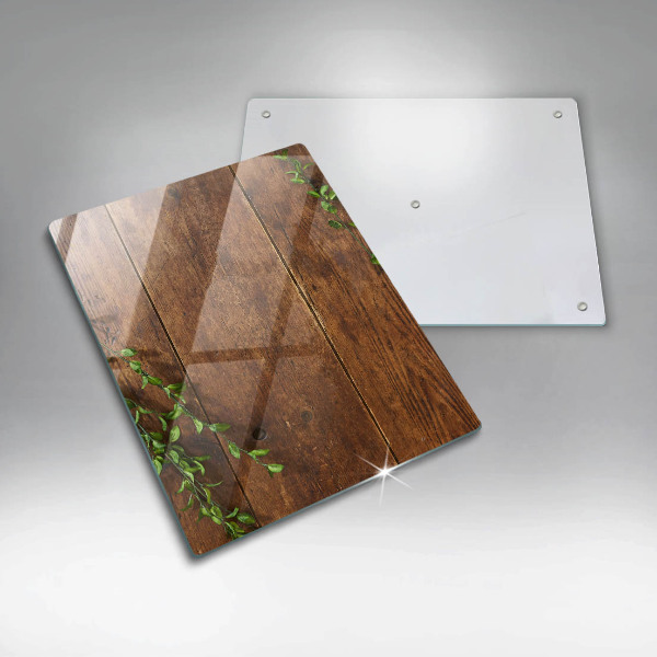 Cutting board Wooden boards and leaves