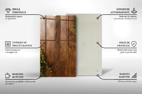 Cutting board Wooden boards and leaves