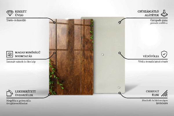 Cutting board Wooden boards and leaves