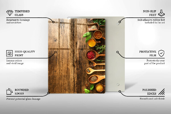 Cutting board Wooden boards and leaves