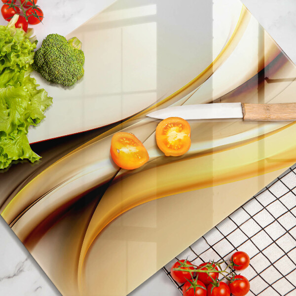 Cutting board Abstraction smoke lines