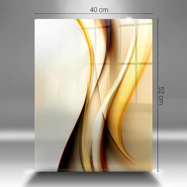 Cutting board Abstraction smoke lines