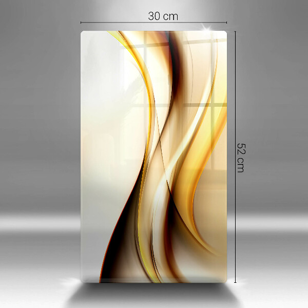 Cutting board Abstraction smoke lines