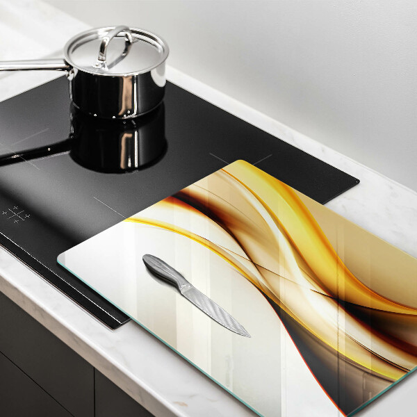 Cutting board Abstraction smoke lines