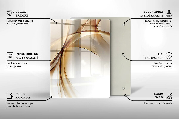 Cutting board Spring pink flowers