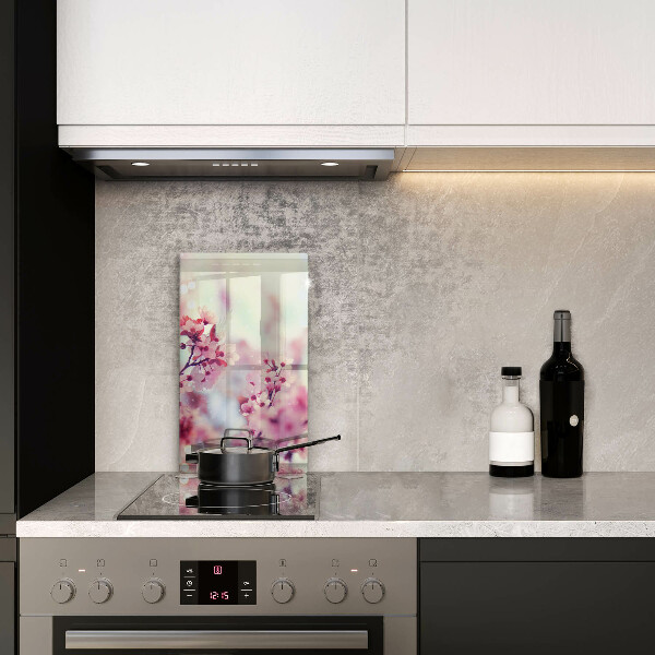 Cutting board Spring pink flowers