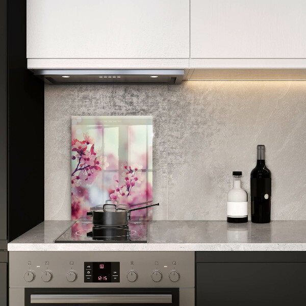 Cutting board Spring pink flowers