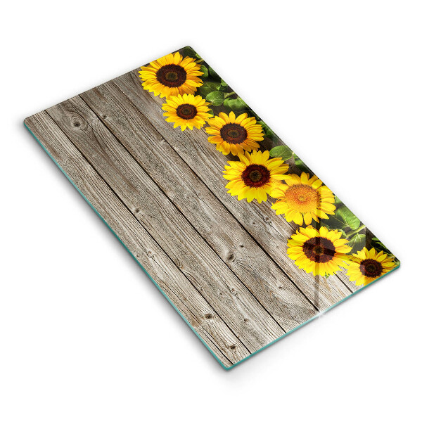 Cutting board Sunflowers on the boards