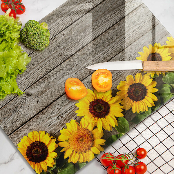 Cutting board Sunflowers on the boards