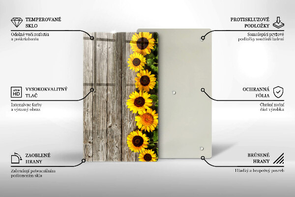 Cutting board Sunflowers on the boards