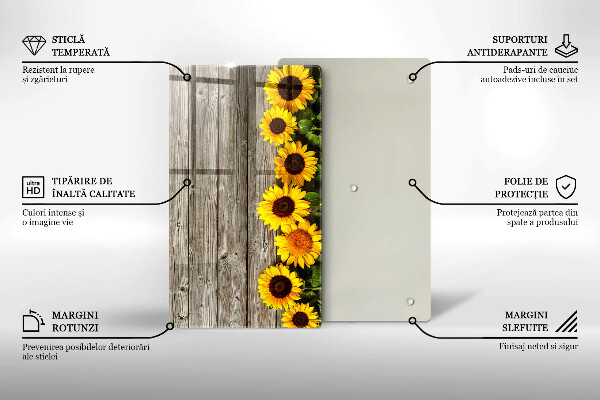 Cutting board Sunflowers on the boards