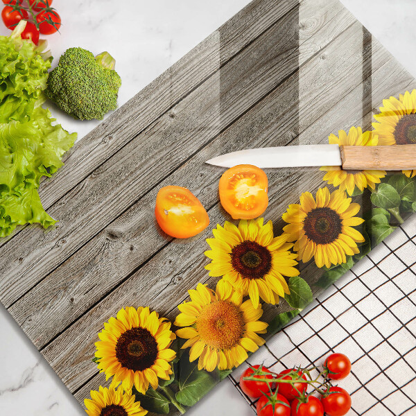 Cutting board Sunflowers on the boards