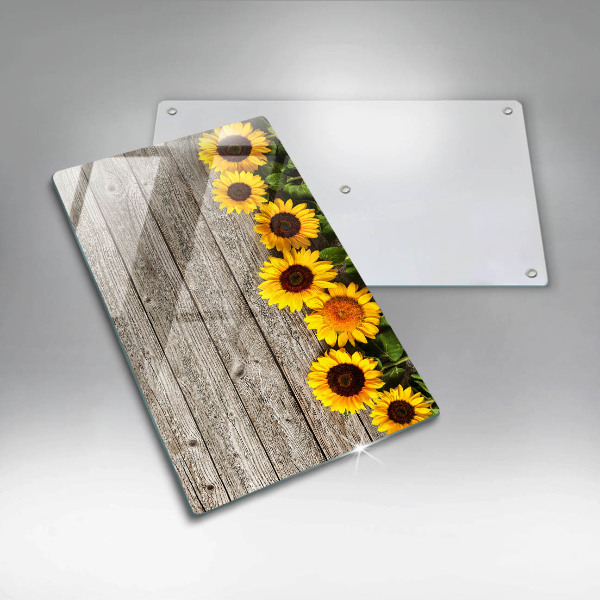 Cutting board Sunflowers on the boards