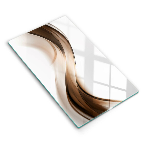 Cutting board Abstraction brown lines