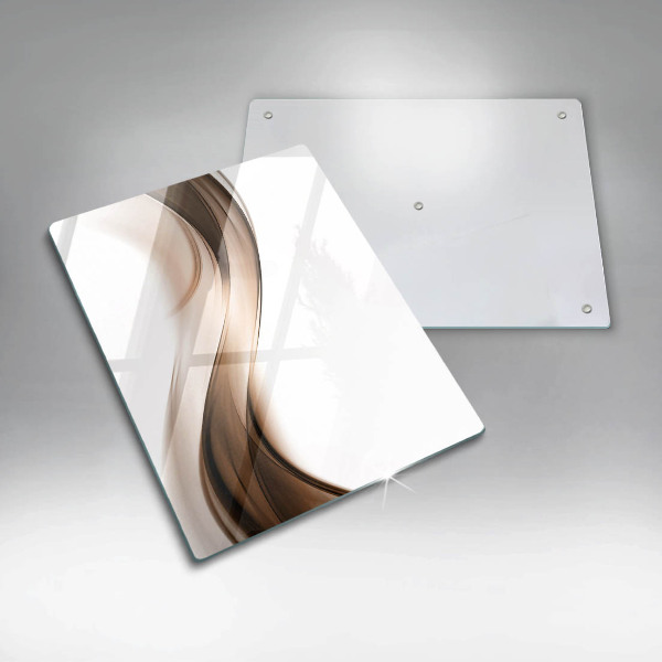 Cutting board Abstraction brown lines