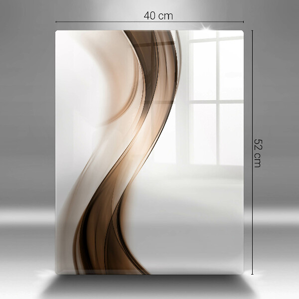 Cutting board Abstraction brown lines