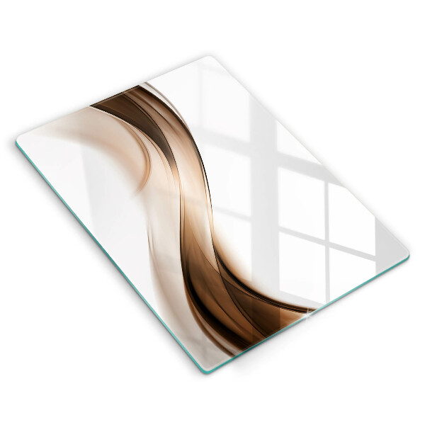 Cutting board Abstraction brown lines