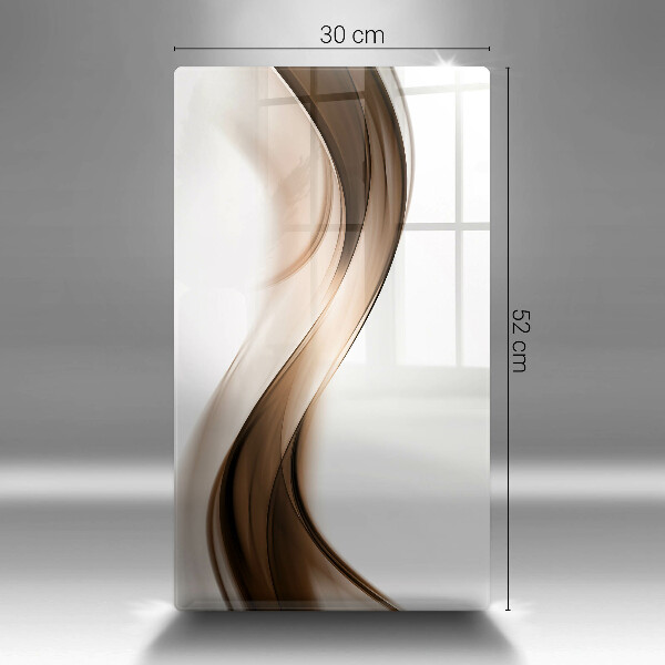 Cutting board Abstraction brown lines