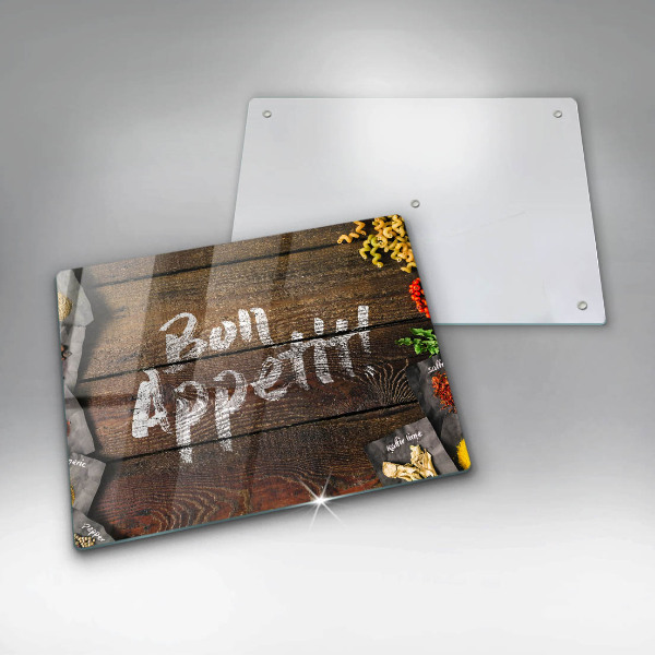 Chopping board Boards inscription Bon Appetit