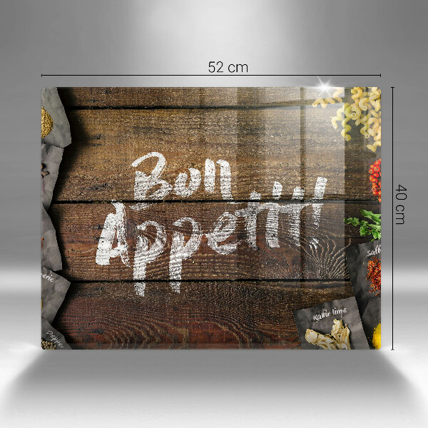 Chopping board Boards inscription Bon Appetit