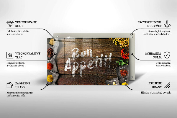 Chopping board Boards inscription Bon Appetit
