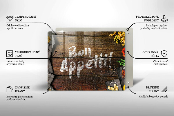 Chopping board Boards inscription Bon Appetit