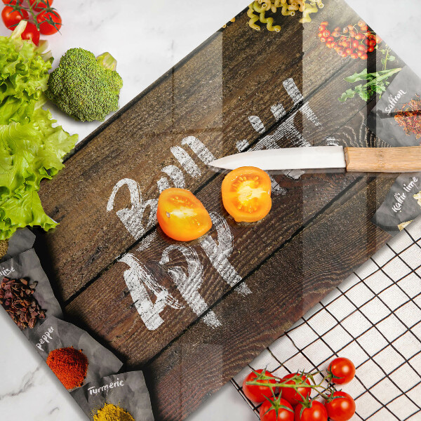 Chopping board Boards inscription Bon Appetit