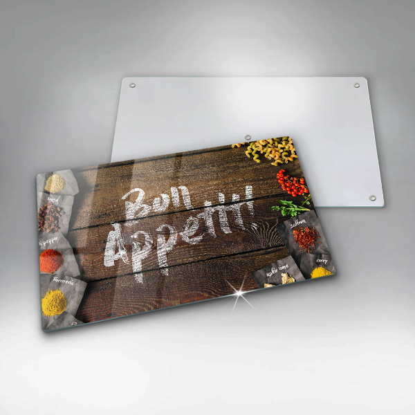 Chopping board Boards inscription Bon Appetit