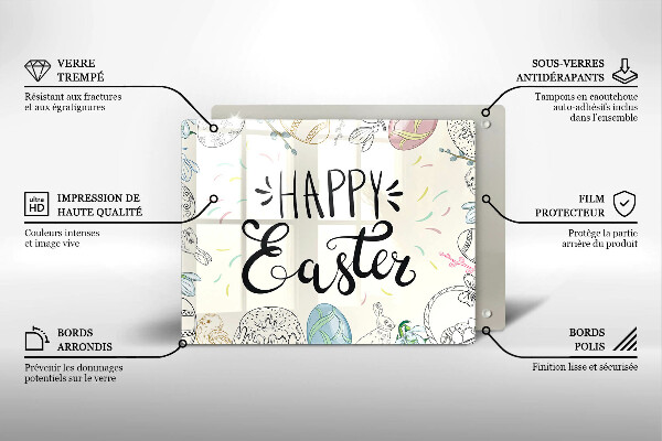 Chopping board Happy Easter